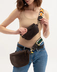 Leather Hip Bag Women