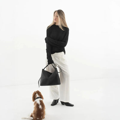 Leather Hobo Shoulder Bag