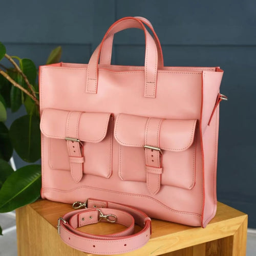 Leather Laptop Messenger Bag