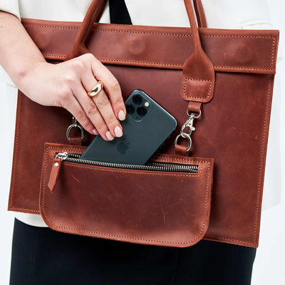 Leather Laptop Purse