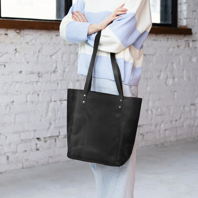 Leather Laptop Tote Bag