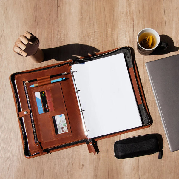 Leather Portfolio Binder