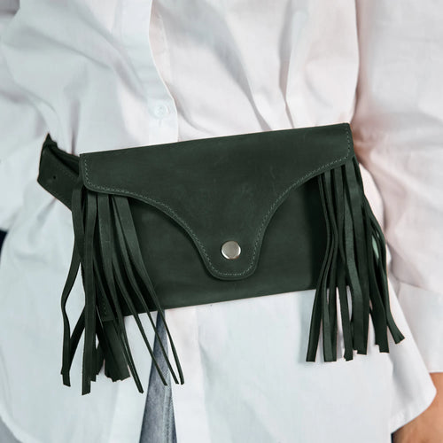Leather Tassel Bag
