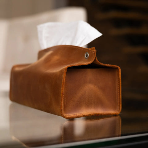 Leather Tissue Cover