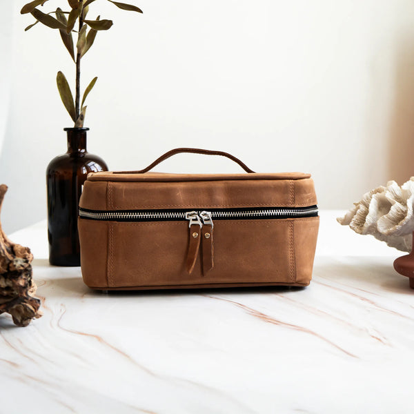 Leather Toiletry Bag