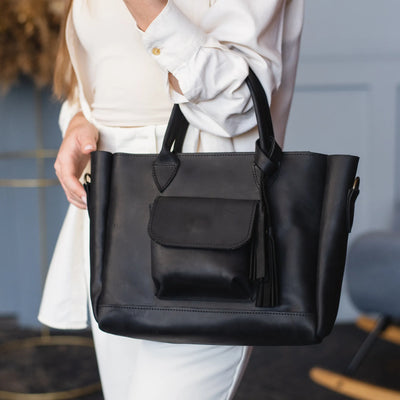 Leather Travel Tote Bag