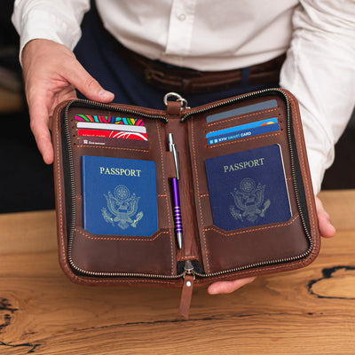 Leather Travel Wallet