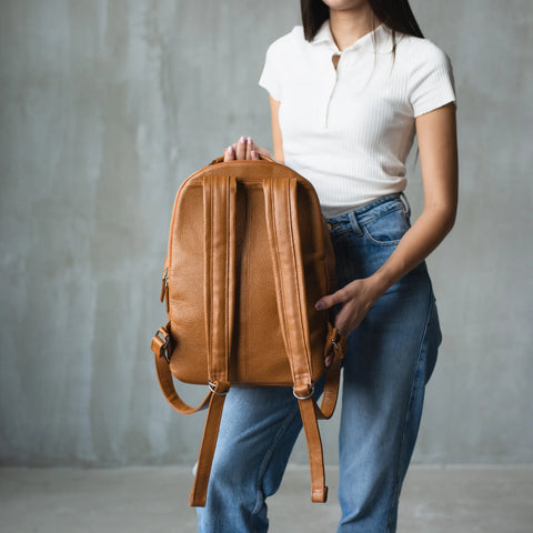 Leather Work Backpack