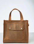 Leather Work Bag Women