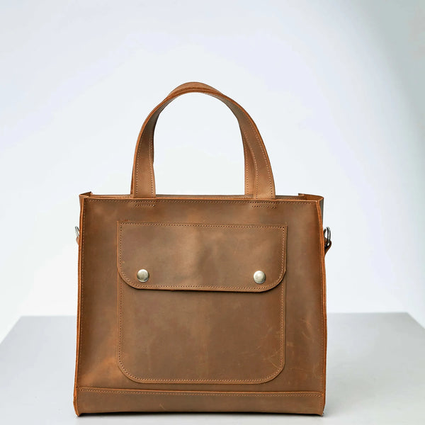 Leather Work Bag Women