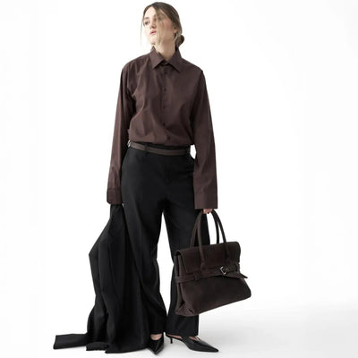 Leather Work Bags Women