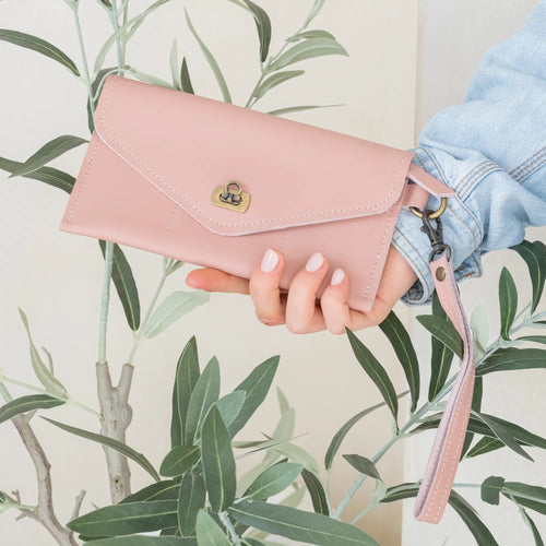 Leather Wristlet Wallet