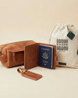 Passport Wallet & Luggage tag + Toiletry Bag