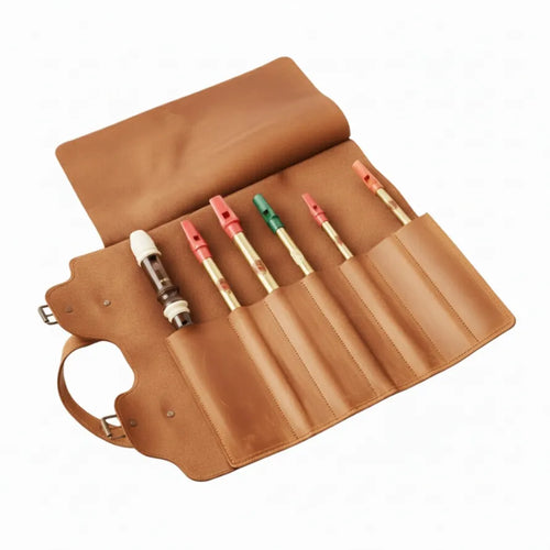 Tin Whistle Case — Premium Personalized Handmade Leather  | Pikore