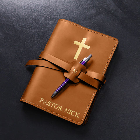 Personalized Leather Prayer Journal