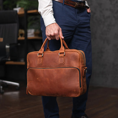Mens Briefcase Messenger Bag