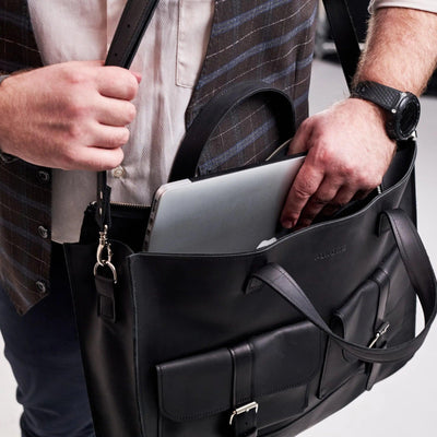 Mens Leather Computer Bag