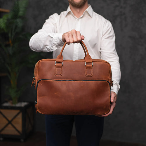 Mens Leather Messenger Bag