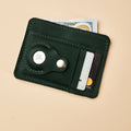 Leather Wallet with Airtag Slot