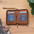 Passport Wallet with Zipper