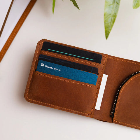 Monogrammed Leather Wallet