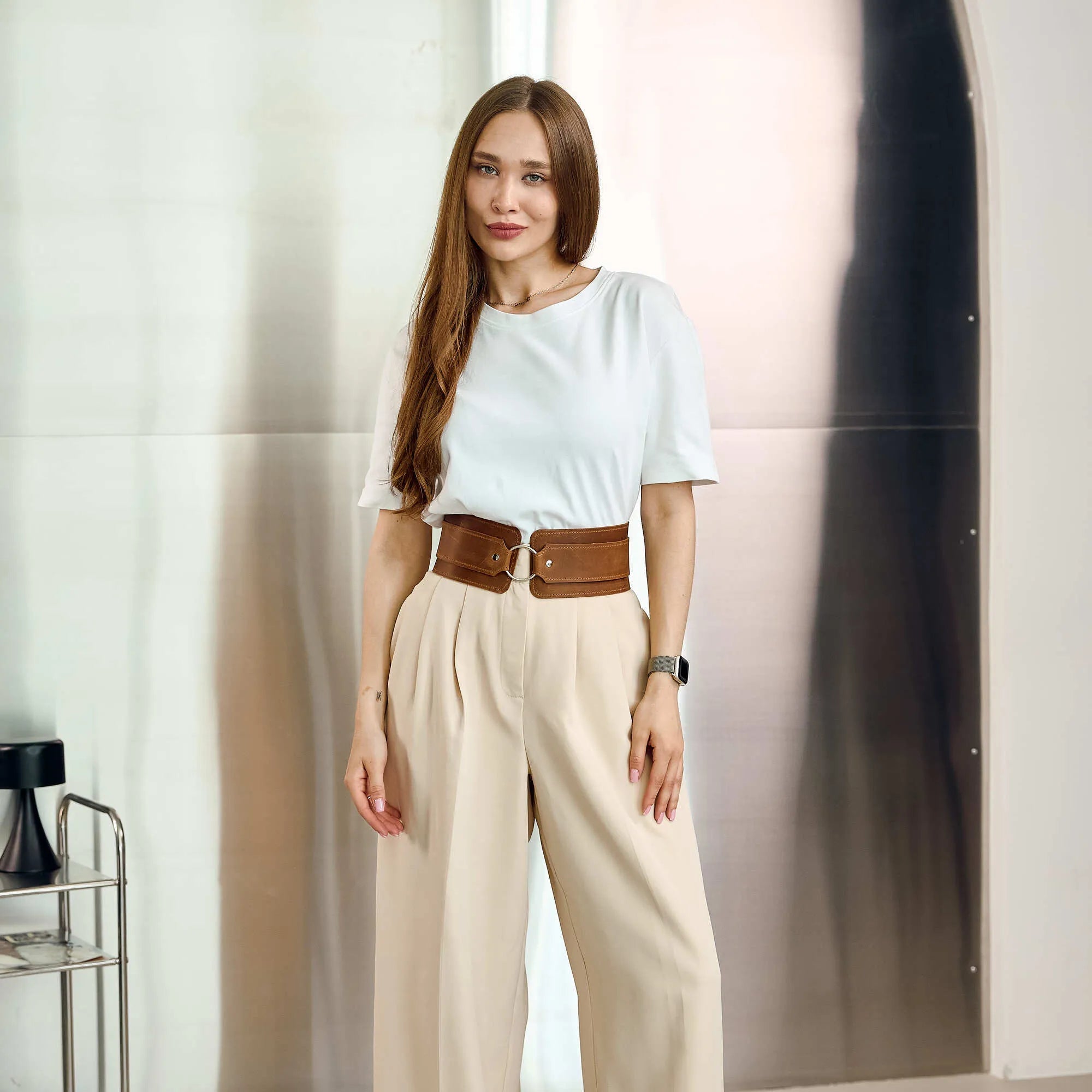 O Ring Leather Belt