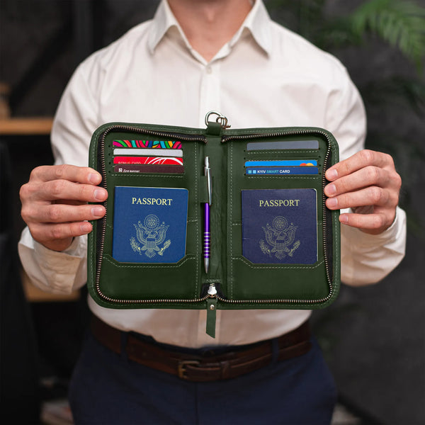Passport Wallet Mens