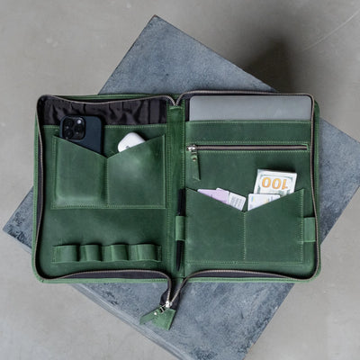 Personalized Leather Portfolio