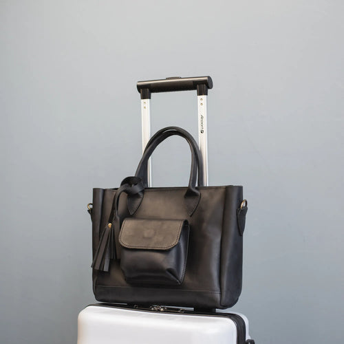 Personalized Leather Tote Bag