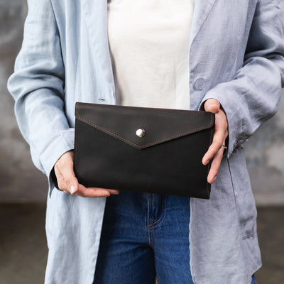 Personalized Leather Travel Wallet