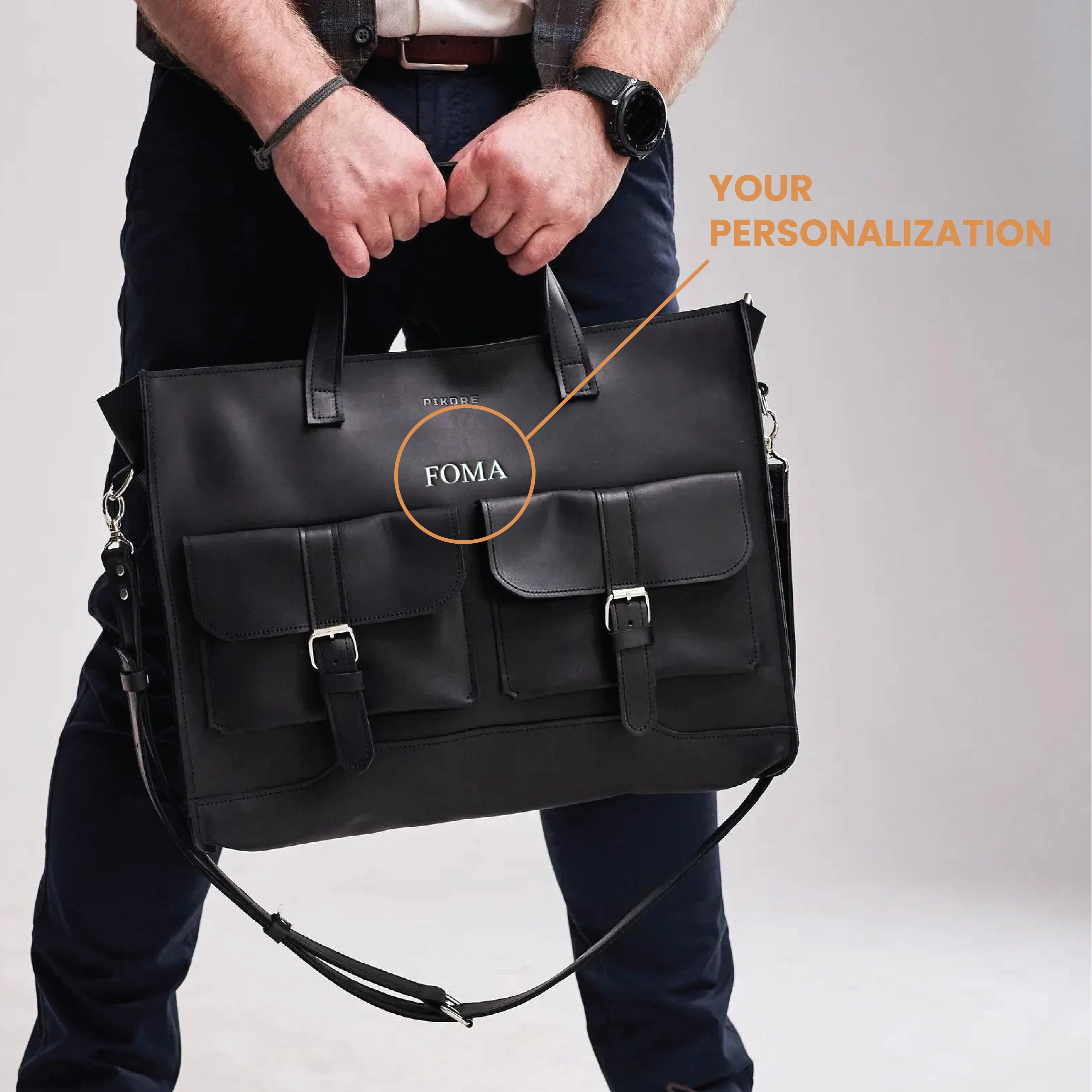 Personalized Messenger Bag