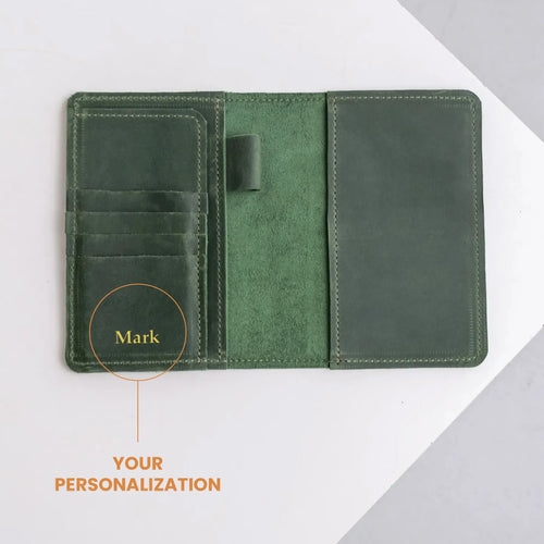 Notebook Cover Scribe — Premium Personalized Handmade Leather notebook | Pikore