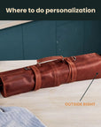 Leather BBQ Roll Bag (6 slots)