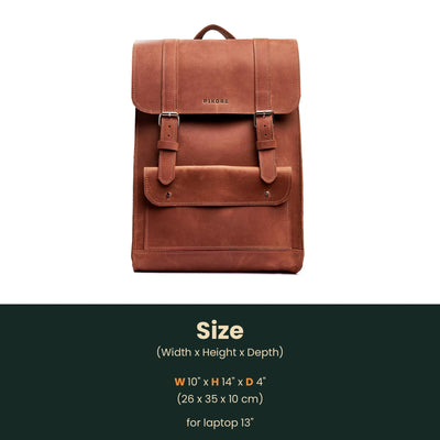 dodge city leather backpack Best Leather Laptop Backpack for Men & Women