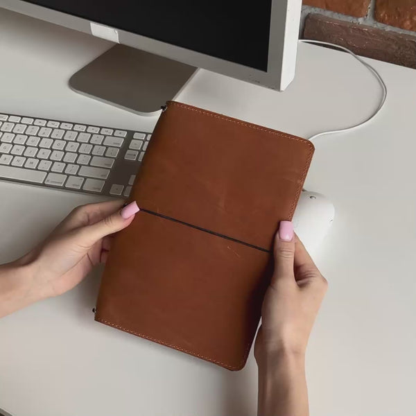 Leather Notebook Holder Video