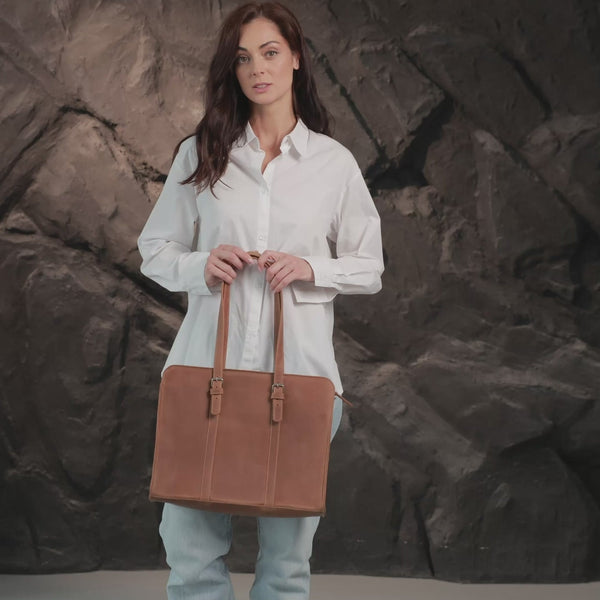 Leather Shoulder tote