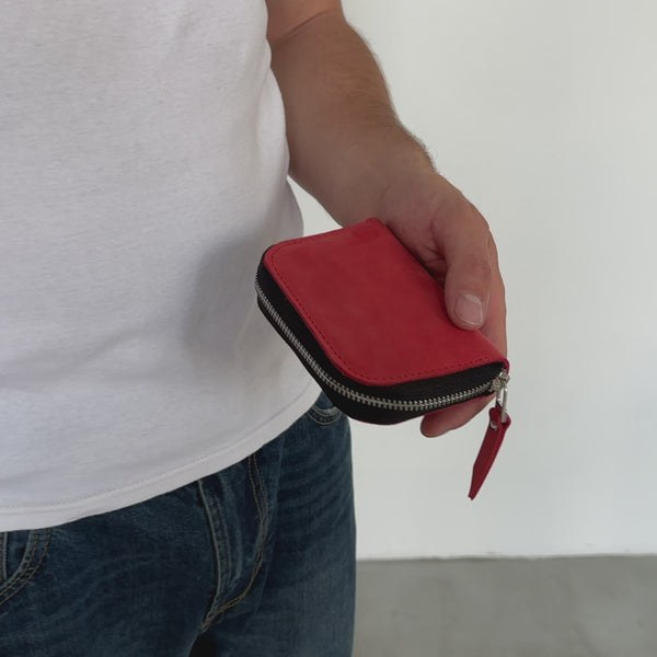 Leather Zipper Wallet
