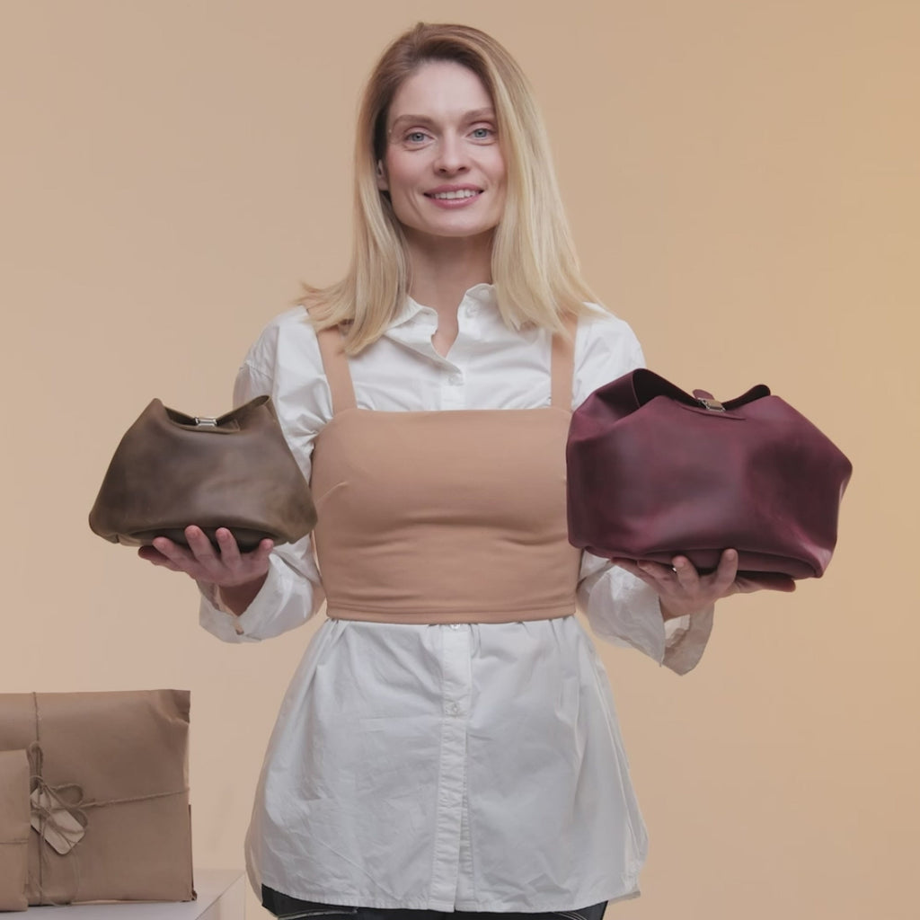 Leather Makeup Bag