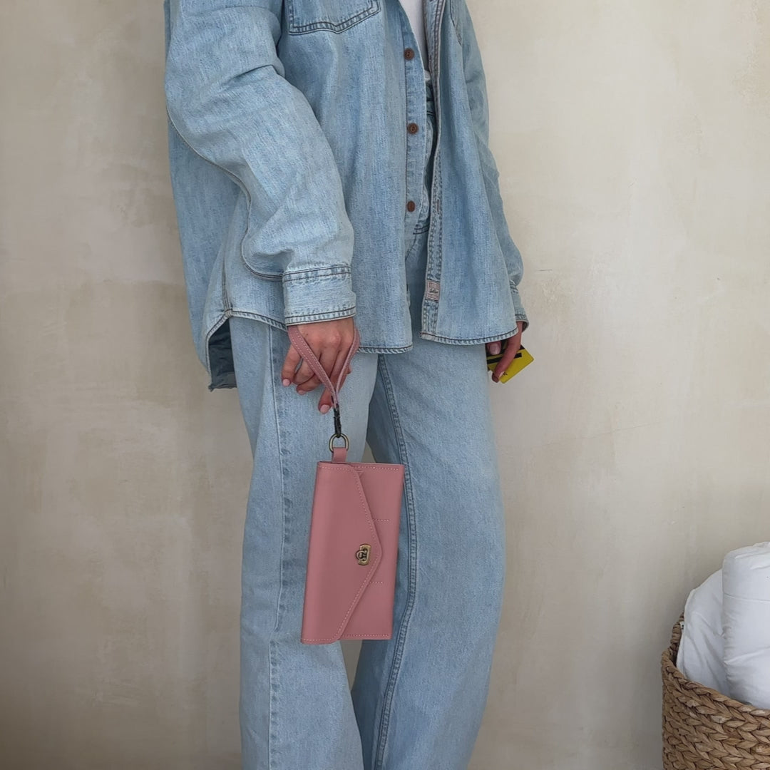 Leather Long Wallet