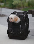 Leather Pet Backpack