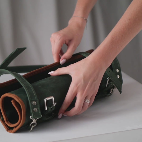 Leather Knife Roll Case