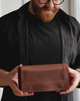 Leather Hanging Toiletry Bag