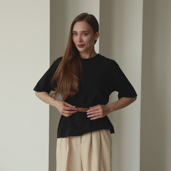 Skinny Leather Belt Womens