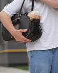 Leather Dog Carrier Bag