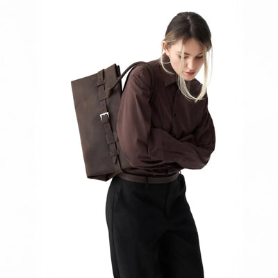 Real Leather Shoulder Bag