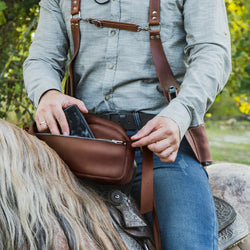 Saddle Bag with Zipper