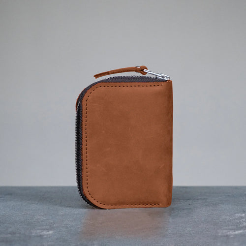 Small Card Wallet with Zipper