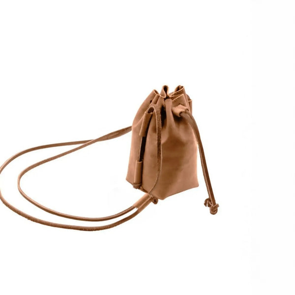 Small Leather Bucket Bag