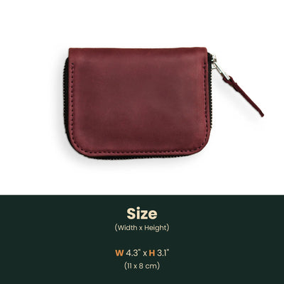 Small Zip Wallet Size Banner