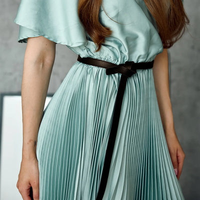 Thin Brown Knot Belt